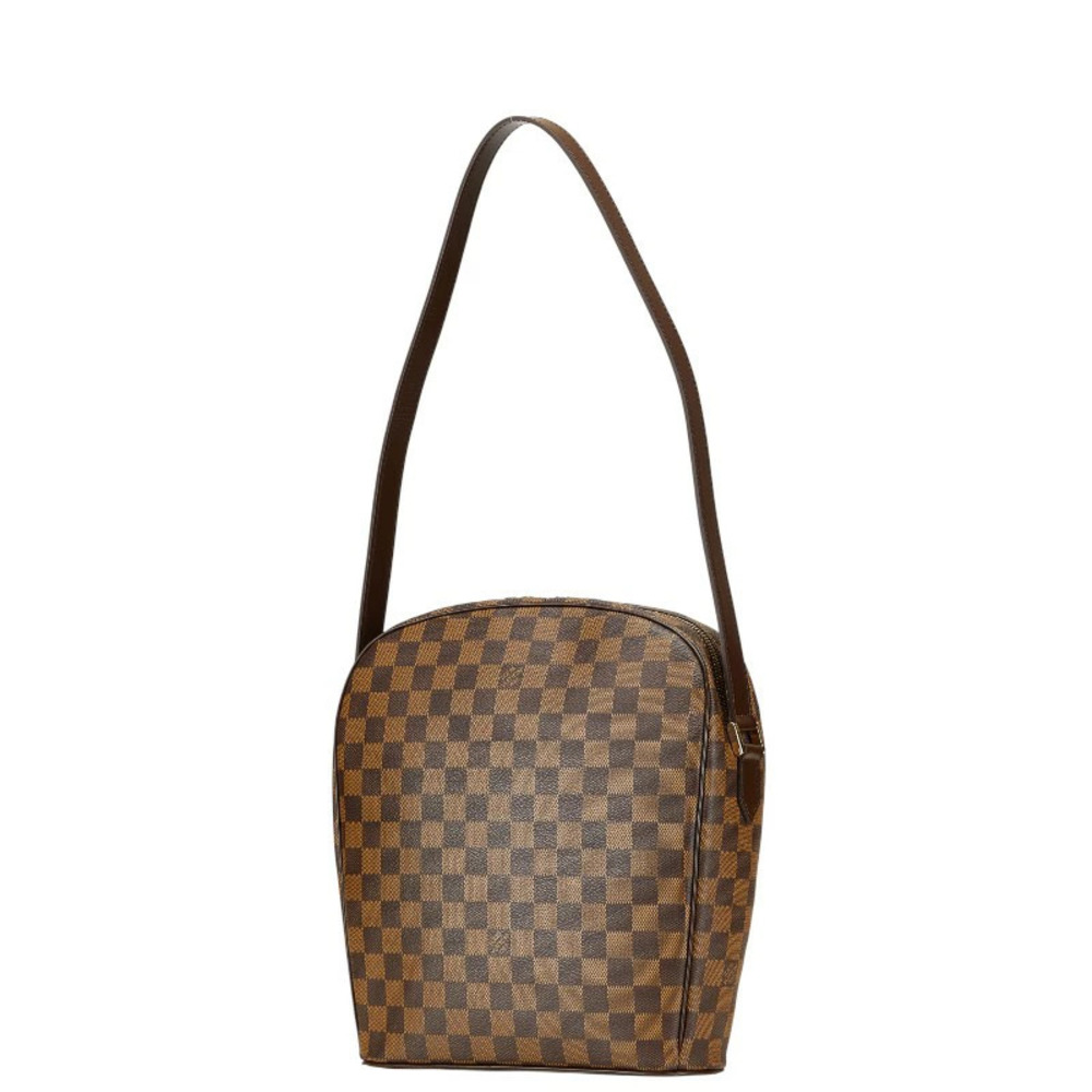 Louis Vuitton Damier Ipanema Hobo Bag Brown Leather - Picture 2 of 10